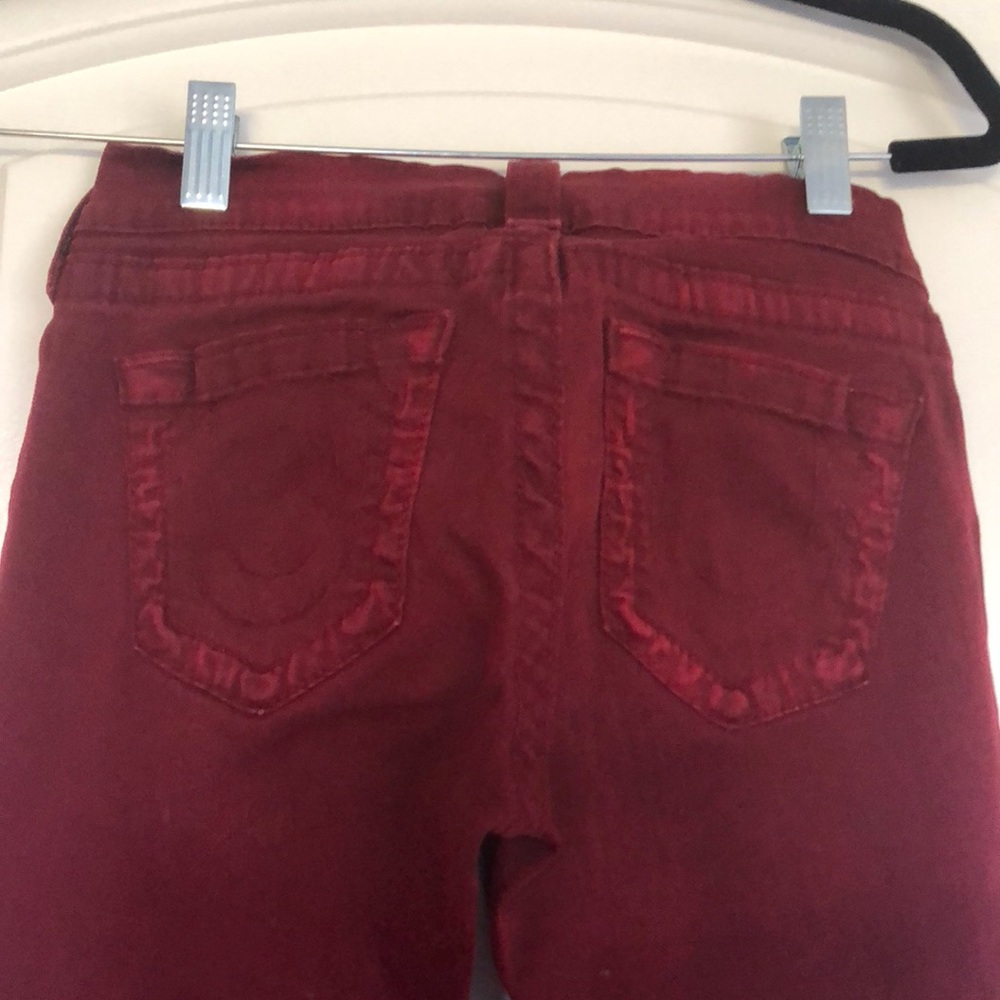 Burgundy True Religion jeans